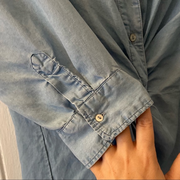 Zara Denim Shirt Dress with Knot - Picture 6 of 8